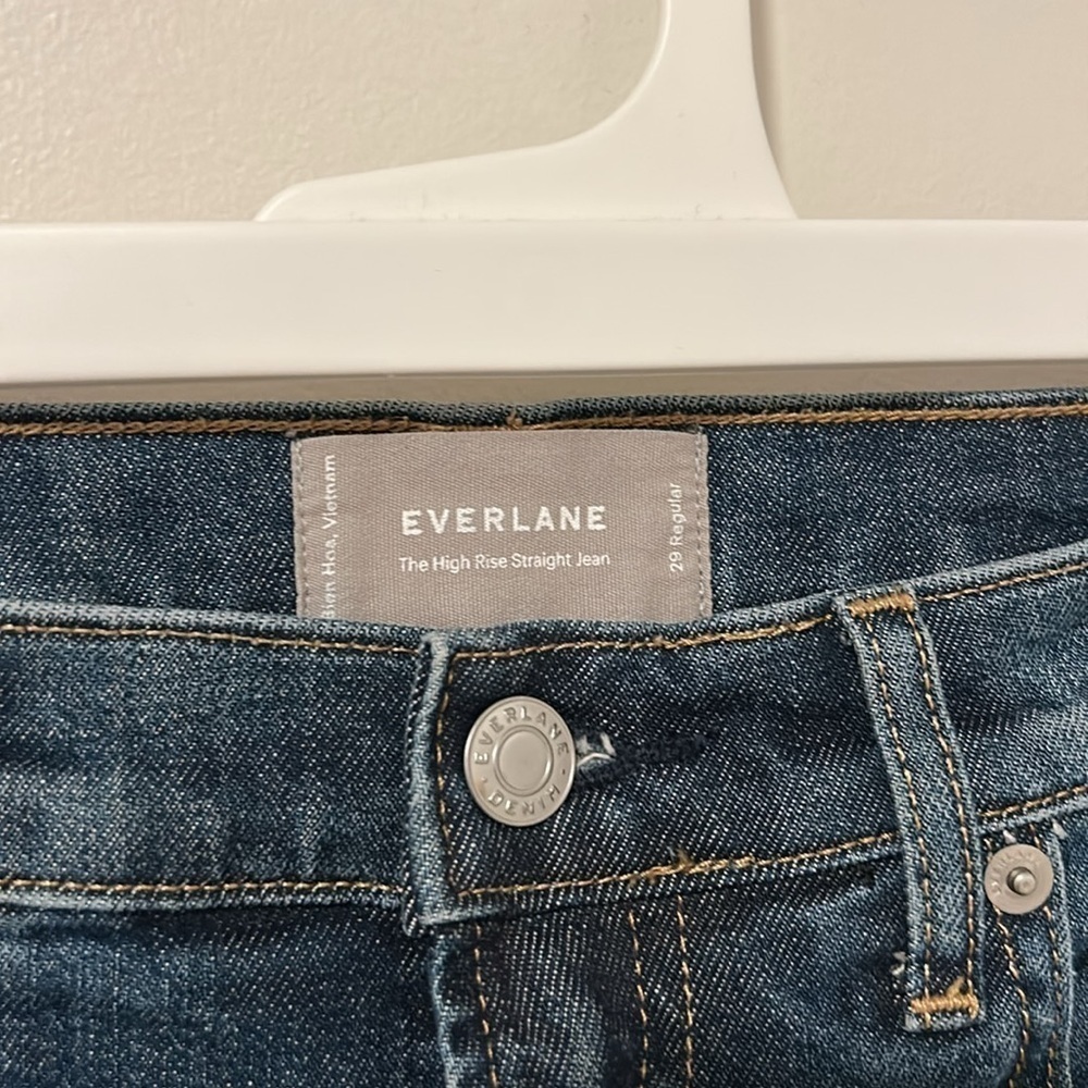 Everlane The High Rise Straight Jean Size 29 - Picture 3 of 5